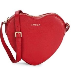 Furla Red Heart-Shaped Crossbody Bag